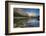 Canada, Alberta, Jasper National Park. Colin Range reflection in Medicine Lake at sunset.-Jaynes Gallery-Framed Photographic Print