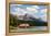 Canada, Alberta, Jasper National Park, Maligne Lake and Boat House-Jamie & Judy Wild-Framed Premier Image Canvas