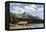 Canada, Alberta, Jasper National Park, Maligne Lake and Boat House-Jamie & Judy Wild-Framed Premier Image Canvas
