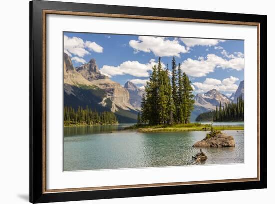 Canada, Alberta, Jasper National Park, Maligne Lake and Spirit Island-Jamie & Judy Wild-Framed Photographic Print