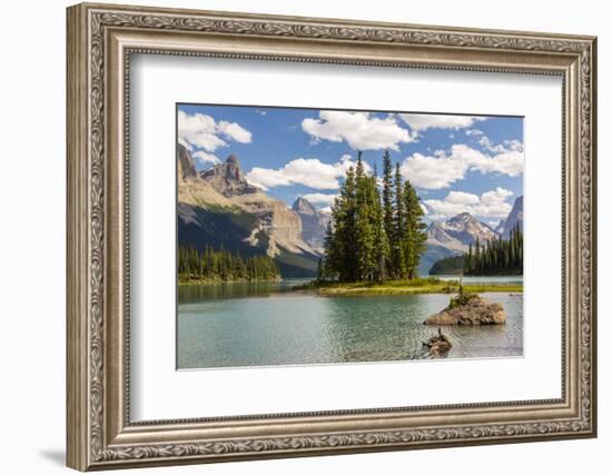 Canada, Alberta, Jasper National Park, Maligne Lake and Spirit Island-Jamie & Judy Wild-Framed Photographic Print