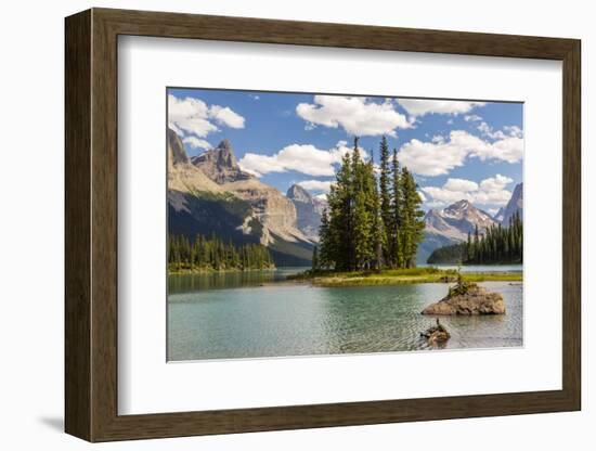 Canada, Alberta, Jasper National Park, Maligne Lake and Spirit Island-Jamie & Judy Wild-Framed Photographic Print