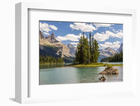 Canada, Alberta, Jasper National Park, Maligne Lake and Spirit Island-Jamie & Judy Wild-Framed Photographic Print