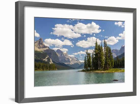 Canada, Alberta, Jasper National Park, Maligne Lake and Spirit Island-Jamie & Judy Wild-Framed Photographic Print