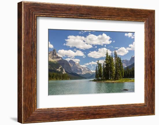 Canada, Alberta, Jasper National Park, Maligne Lake and Spirit Island-Jamie & Judy Wild-Framed Photographic Print