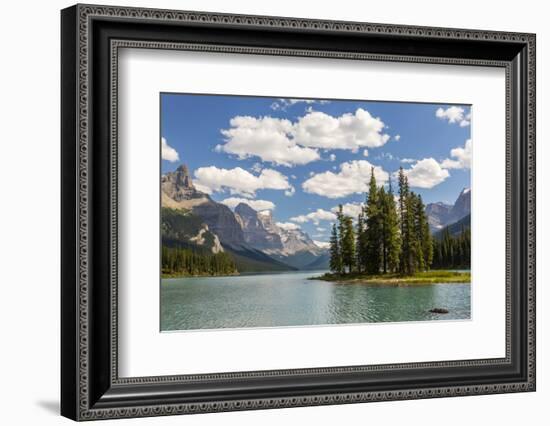 Canada, Alberta, Jasper National Park, Maligne Lake and Spirit Island-Jamie & Judy Wild-Framed Photographic Print