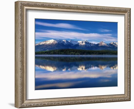 Canada, Alberta, Pyramid Lake in Jasper National Park-Mike Grandmaison-Framed Photographic Print