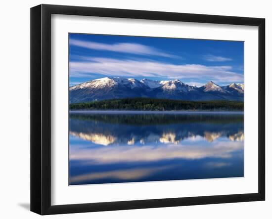 Canada, Alberta, Pyramid Lake in Jasper National Park-Mike Grandmaison-Framed Photographic Print