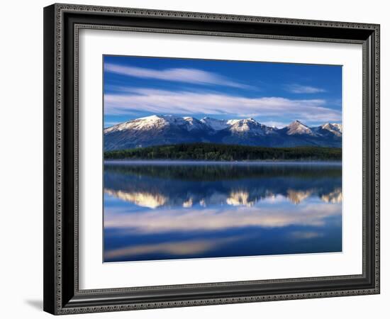 Canada, Alberta, Pyramid Lake in Jasper National Park-Mike Grandmaison-Framed Photographic Print