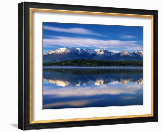 Canada, Alberta, Pyramid Lake in Jasper National Park-Mike Grandmaison-Framed Photographic Print