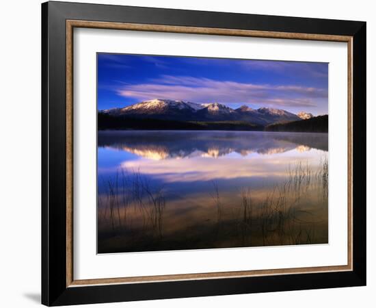 Canada, Alberta, Pyramid Lake in Jasper National Park-Mike Grandmaison-Framed Photographic Print