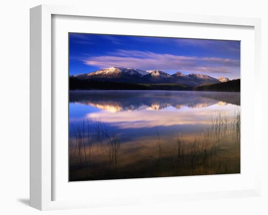 Canada, Alberta, Pyramid Lake in Jasper National Park-Mike Grandmaison-Framed Photographic Print