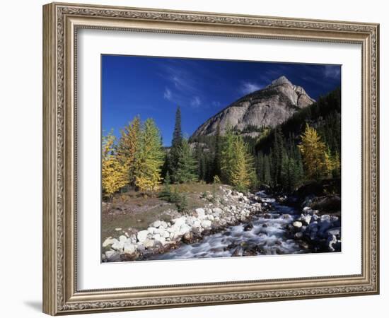 Canada, Alberta, Rampart Creek at Banff National Park-Mike Grandmaison-Framed Photographic Print