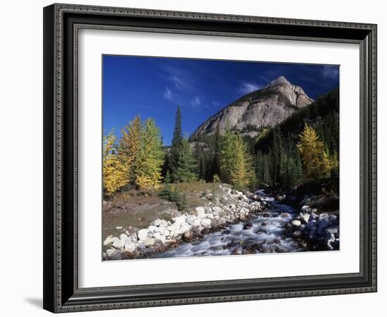 Canada, Alberta, Rampart Creek at Banff National Park-Mike Grandmaison-Framed Photographic Print