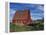 Canada, Alberta, Red Barn-Mike Grandmaison-Framed Premier Image Canvas