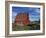 Canada, Alberta, Red Barn-Mike Grandmaison-Framed Photographic Print