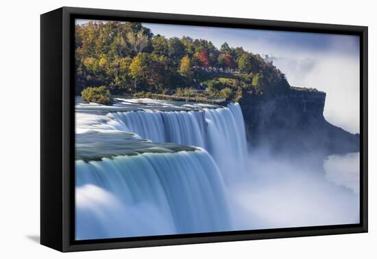 Canada and USA, Ontario and New York State, Niagara, Niagara Falls, the American and Canadian Falls-Jane Sweeney-Framed Premier Image Canvas