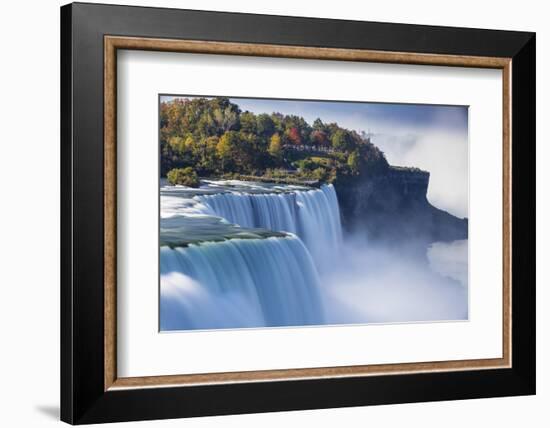 Canada and USA, Ontario and New York State, Niagara, Niagara Falls, the American and Canadian Falls-Jane Sweeney-Framed Photographic Print