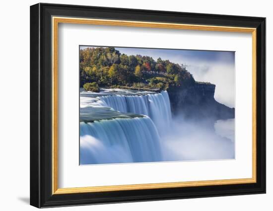 Canada and USA, Ontario and New York State, Niagara, Niagara Falls, the American and Canadian Falls-Jane Sweeney-Framed Photographic Print