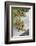 Canada, B.C., Gulf Islands, Portland Island. Wild Blackberries and Log-Kevin Oke-Framed Photographic Print