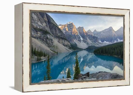 Canada, Banff National Park, Valley of the Ten Peaks, Moraine Lake-Jamie & Judy Wild-Framed Premier Image Canvas