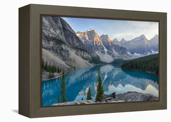 Canada, Banff National Park, Valley of the Ten Peaks, Moraine Lake-Jamie & Judy Wild-Framed Premier Image Canvas