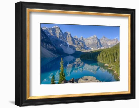 Canada, Banff National Park, Valley of the Ten Peaks, Moraine Lake-Jamie & Judy Wild-Framed Premium Photographic Print