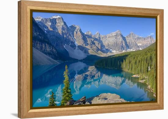 Canada, Banff National Park, Valley of the Ten Peaks, Moraine Lake-Jamie & Judy Wild-Framed Premier Image Canvas