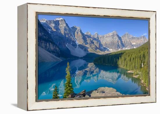 Canada, Banff National Park, Valley of the Ten Peaks, Moraine Lake-Jamie & Judy Wild-Framed Premier Image Canvas