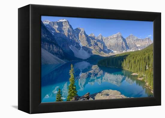 Canada, Banff National Park, Valley of the Ten Peaks, Moraine Lake-Jamie & Judy Wild-Framed Premier Image Canvas