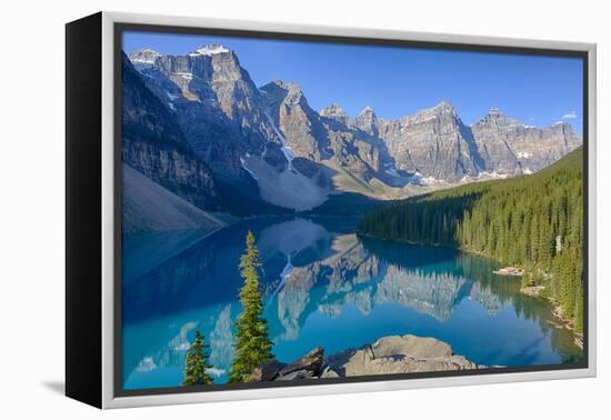 Canada, Banff National Park, Valley of the Ten Peaks, Moraine Lake-Jamie & Judy Wild-Framed Premier Image Canvas