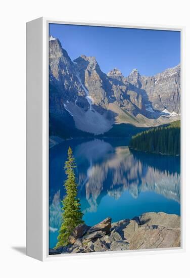 Canada, Banff National Park, Valley of the Ten Peaks, Moraine Lake-Jamie & Judy Wild-Framed Premier Image Canvas