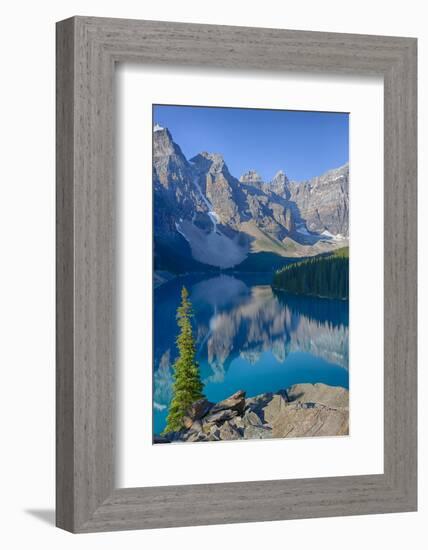 Canada, Banff National Park, Valley of the Ten Peaks, Moraine Lake-Jamie & Judy Wild-Framed Photographic Print