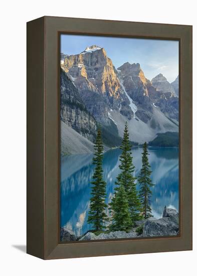 Canada, Banff National Park, Valley of the Ten Peaks, Moraine Lake-Jamie & Judy Wild-Framed Premier Image Canvas