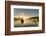 Canada, British Columbia. A kayaker paddles in morning mist on a Canadian lake.-Gary Luhm-Framed Photographic Print