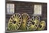 Canada, British Columbia, Barkerville. Wagon wheels.-Jaynes Gallery-Mounted Photographic Print
