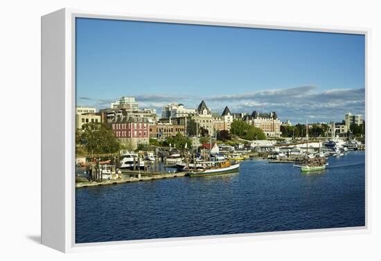 Canada, British Columbia. City of Victoria seen from the harbor-Michele Molinari-Framed Premier Image Canvas