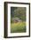 Canada, British Columbia, Cowichan Valley. Row of Sunflowers and Old Red Barn-Kevin Oke-Framed Photographic Print