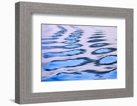 Canada, British Columbia, Inside Passage. Patterns in Boat Wake-Don Paulson-Framed Photographic Print