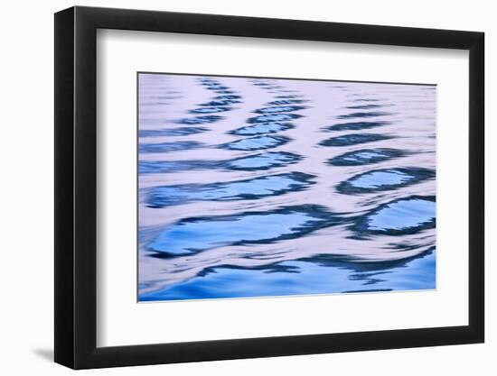 Canada, British Columbia, Inside Passage. Patterns in Boat Wake-Don Paulson-Framed Photographic Print