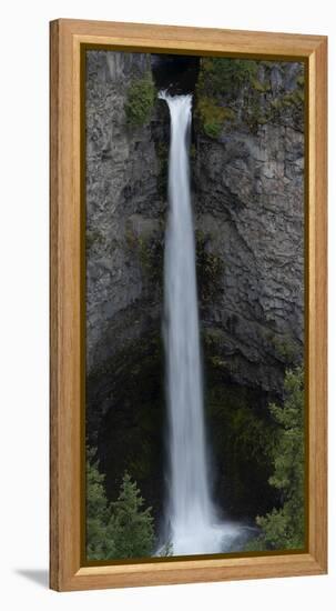 Canada, British Columbia. Panoramic image, Spahats Falls, Wells-Gray Provincial Park.-Judith Zimmerman-Framed Premier Image Canvas