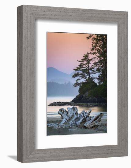 Canada, British Columbia, Tofino. Schooner Cove sunset.-Yuri Choufour-Framed Photographic Print