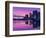 Canada, British Columbia, Vancouver, City View and Canada Place from Coal Harbour-Walter Bibikow-Framed Photographic Print