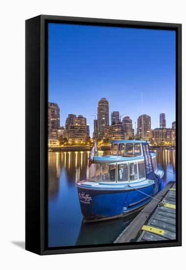 Canada, British Columbia, Vancouver, False Creek Water Taxi-Rob Tilley-Framed Premier Image Canvas