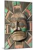 Canada, British Columbia, Vancouver Island. Raven Above Sea Serpent with Wolf and Macquinna Mask-Kevin Oke-Mounted Photographic Print