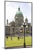 Canada, British Columbia, Victoria. Tourists on Lawn in Front of Parliament Building-Trish Drury-Mounted Photographic Print