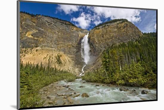 Canada, British Columbia, Yoho National Park. Takakkaw Falls and Kicking Horse River.-Jaynes Gallery-Mounted Photographic Print