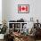 Canada Flag Design with Wood Patterning - Flags of the World Series-Philippe Hugonnard-Framed Art Print displayed on a wall