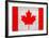 Canada Flag Design with Wood Patterning - Flags of the World Series-Philippe Hugonnard-Framed Art Print