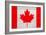 Canada Flag Design with Wood Patterning - Flags of the World Series-Philippe Hugonnard-Framed Art Print